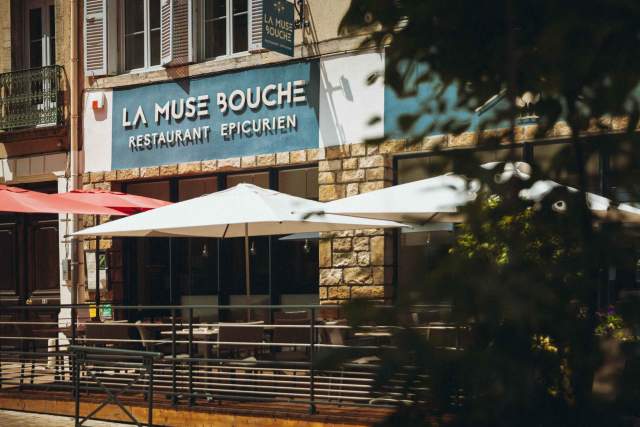 terrace La Muse Bouche · Restaurant Poligny, Jura