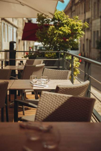 terrace La Muse Bouche · Restaurant Poligny, Jura